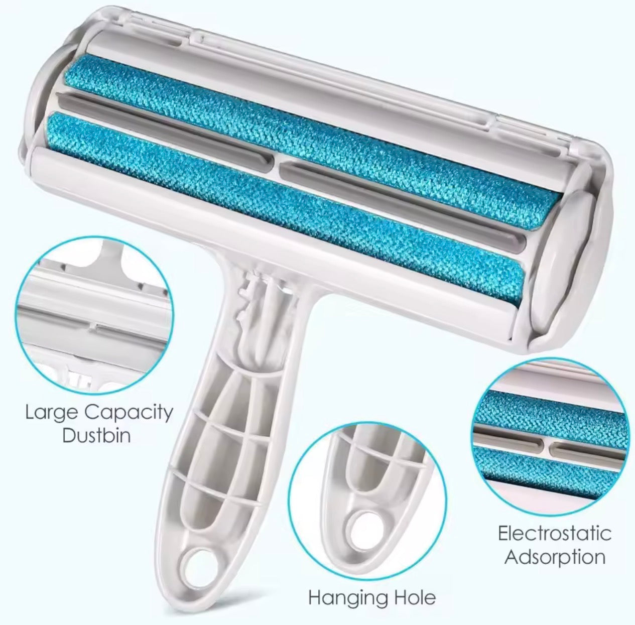 Remove Pet Hair in Seconds — Reusable Roller (No Refills Ever)