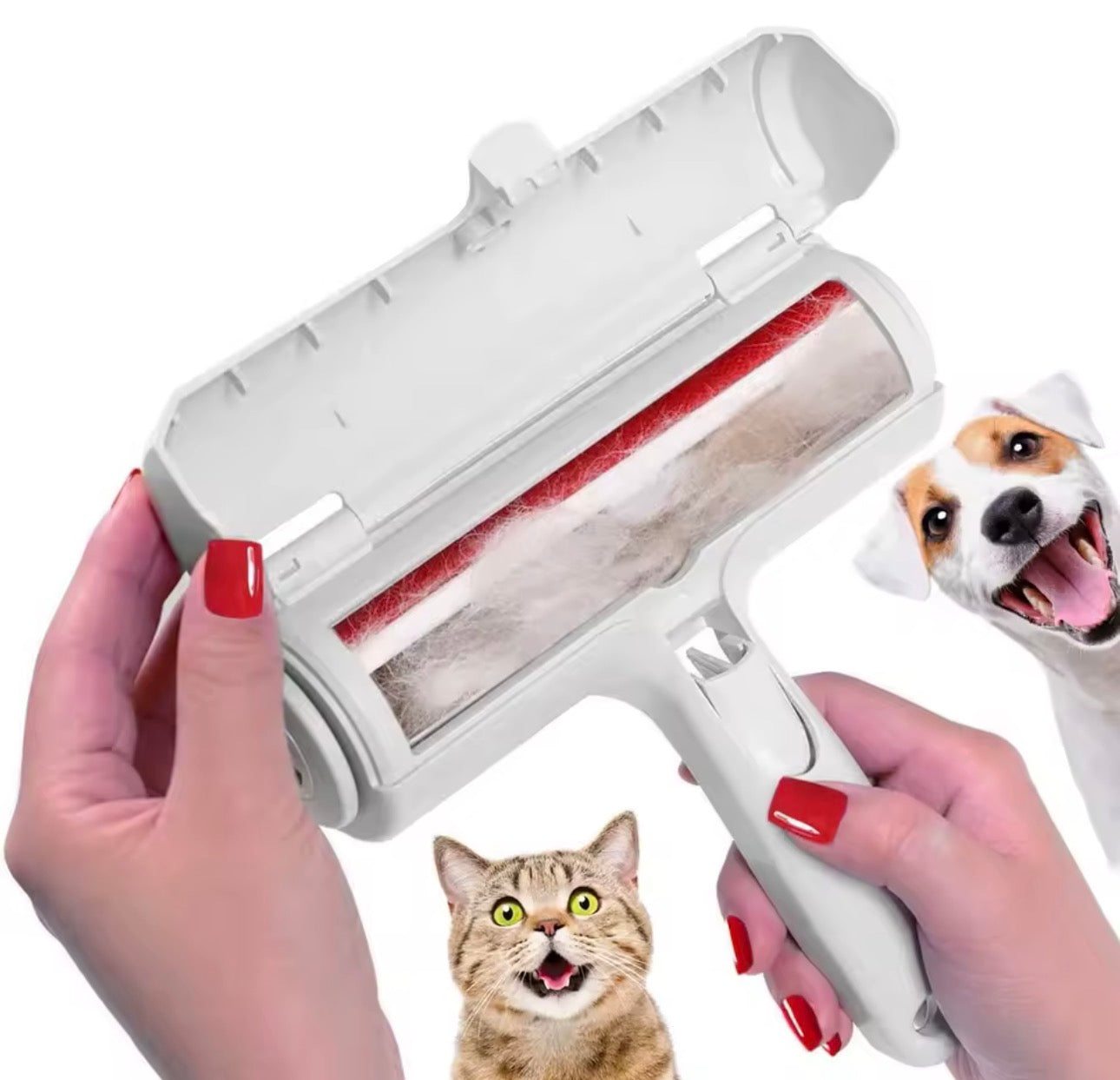 Remove Pet Hair in Seconds — Reusable Roller (No Refills Ever)
